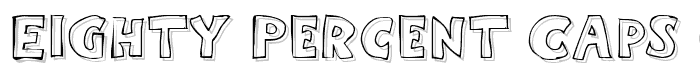 Eighty Percent Caps Outline font